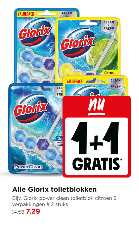 Glorix   toiletblok folder aanbieding bij  Jumbo - details