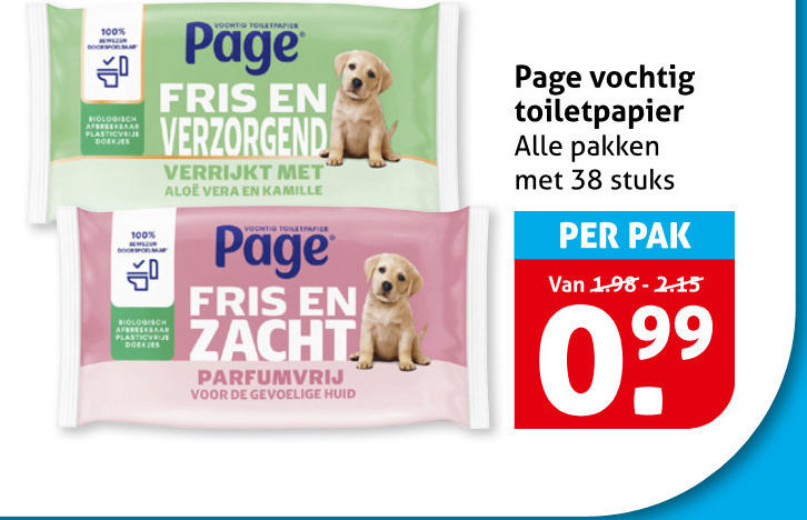 Page   vochtig toiletpapier folder aanbieding bij  Hoogvliet - details