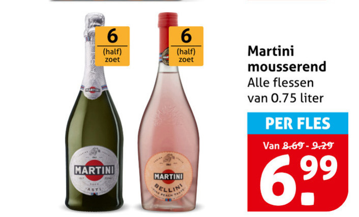 Martini   prosecco folder aanbieding bij  Hoogvliet - details