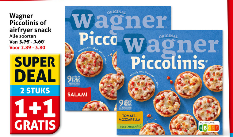 Wagner   diepvriespizza folder aanbieding bij  Hoogvliet - details