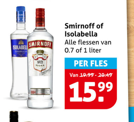 Isolabella   sambuca, wodka folder aanbieding bij  Hoogvliet - details