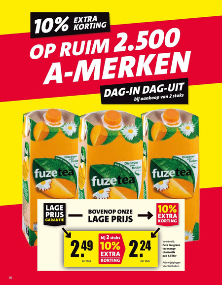 Fuze Tea   ice tea folder aanbieding bij  Nettorama - details