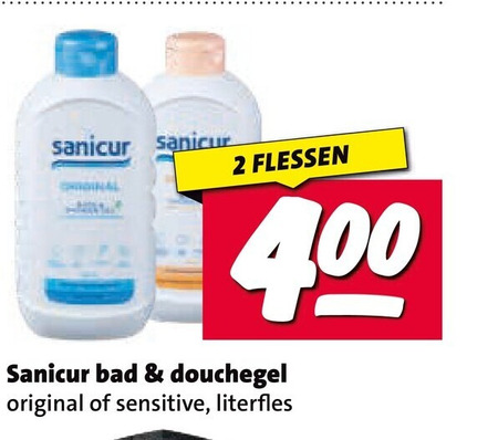 Sanicur   douchegel folder aanbieding bij  Nettorama - details