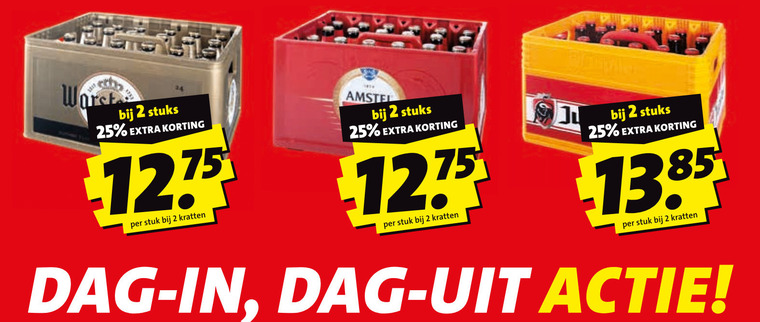 amstel jupiler warsteiner krat bier 2 25 worst stuks stuk kratten dag folder aanbieding bij Boni Warsteiner krat bier folder aanbieding bij Boni - details
