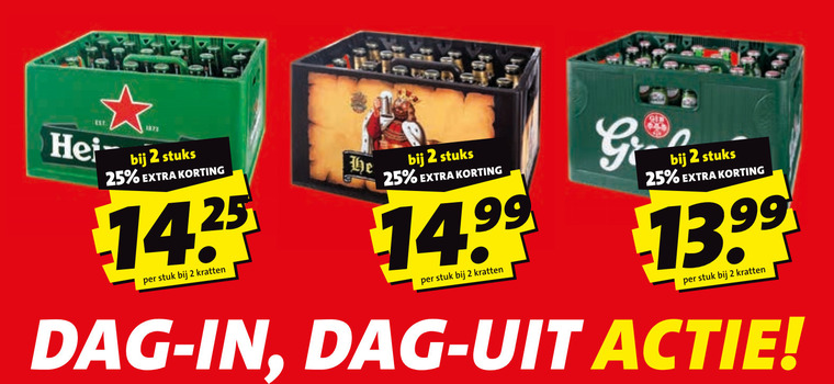 Heineken   krat bier folder aanbieding bij  Boni - details