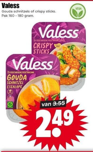 Valess   vegetarisch folder aanbieding bij  Dirk - details