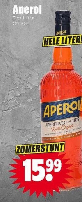 Aperol   aperitief folder aanbieding bij  Dirk - details