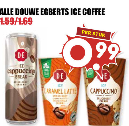 Douwe Egberts   ijskoffie folder aanbieding bij  MCD&nbsp;Supermarkt&nbsp;Basis - details