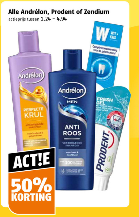 Andrelon   tandpasta, shampoo folder aanbieding bij  Poiesz - details