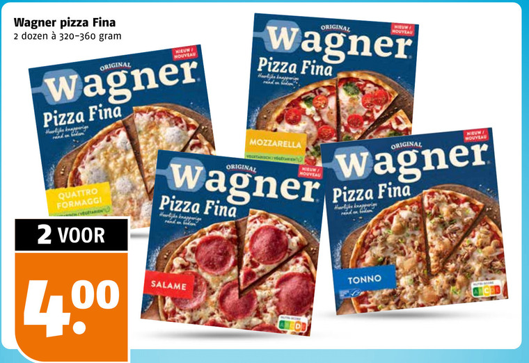 Wagner   diepvriespizza folder aanbieding bij  Poiesz - details