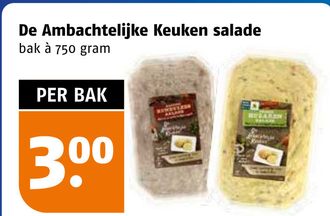 salade 300 750 ambachtelijke keuken bak folder aanbieding bij Poiesz