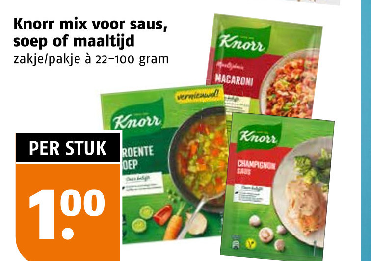 Knorr   soep, maaltijdmix folder aanbieding bij  Poiesz - details