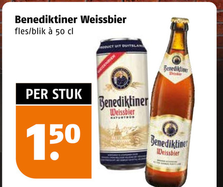 Benediktiner   witbier folder aanbieding bij  Poiesz - details