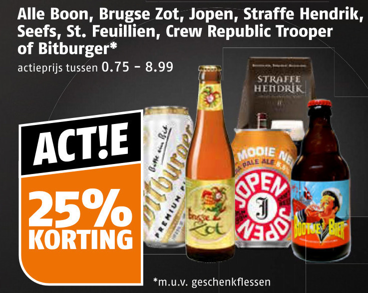 Straffe Hendrik   speciaalbier folder aanbieding bij  Poiesz - details