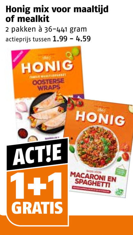 Honig   maaltijdmix folder aanbieding bij  Poiesz - details