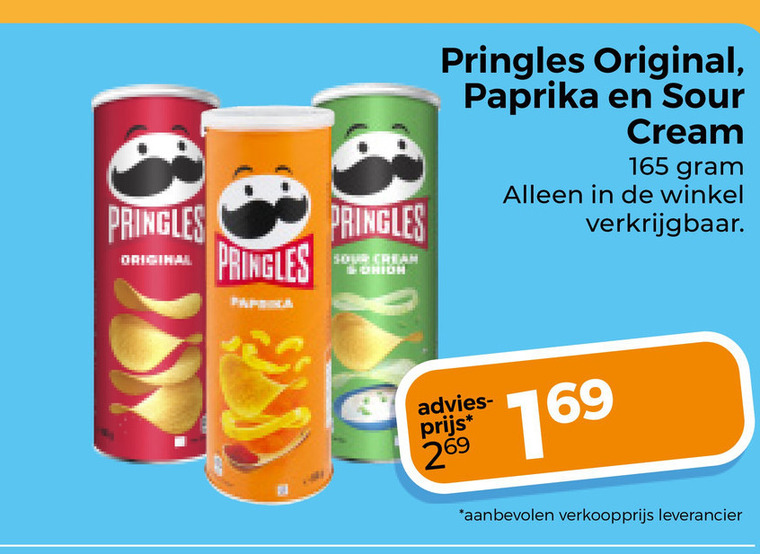Pringles   chips folder aanbieding bij  Trekpleister - details