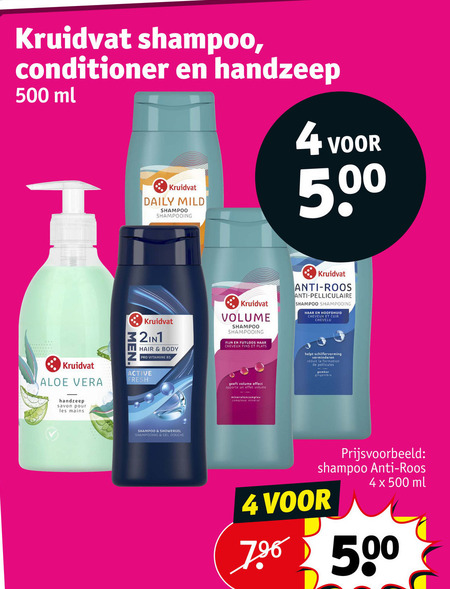 Kruidvat Huismerk   conditioner, handzeep folder aanbieding bij  Kruidvat - details