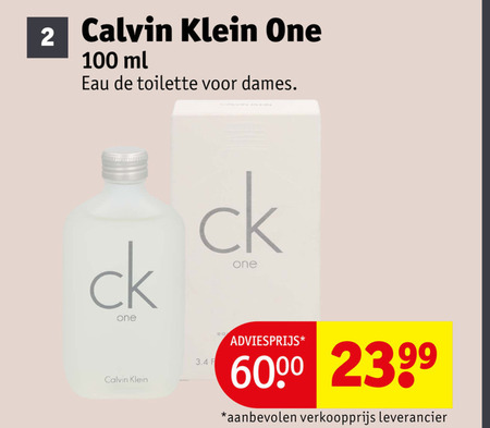 calvin klein eau de toilette 2 100 one ml dames folder aanbieding bij Kruidvat Calvin Klein eau de toilette folder aanbieding bij Kruidvat - details