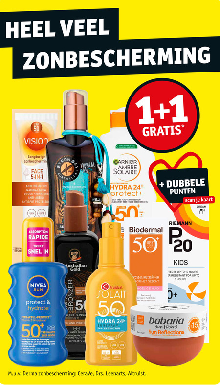 Nivea   zonnebrandolie folder aanbieding bij  Kruidvat - details