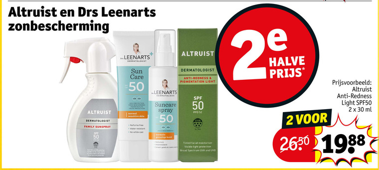 Drs Leenarts   zonnebrandolie folder aanbieding bij  Kruidvat - details