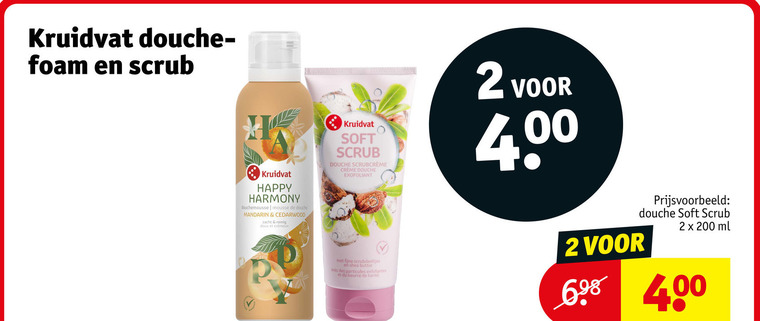 Kruidvat Huismerk   scrubcreme, douchegel folder aanbieding bij  Kruidvat - details