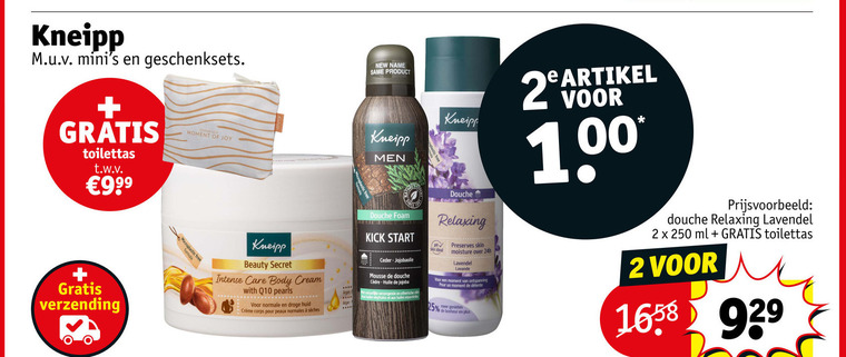 Kneipp   douchegel, bodylotion folder aanbieding bij  Kruidvat - details