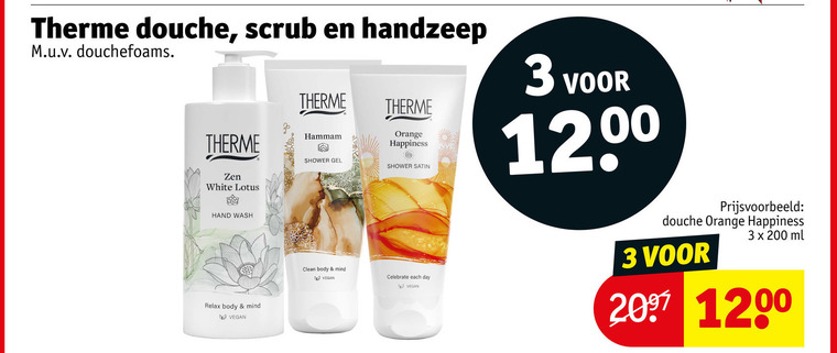 Therme   bodylotion, handzeep folder aanbieding bij  Kruidvat - details