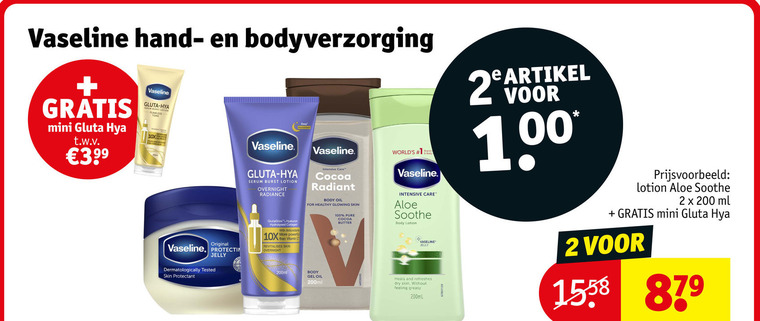 Vaseline   handcreme, bodylotion folder aanbieding bij  Kruidvat - details
