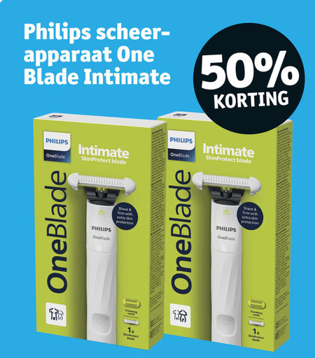 Philips   elektrisch scheerapparaat folder aanbieding bij  Kruidvat - details