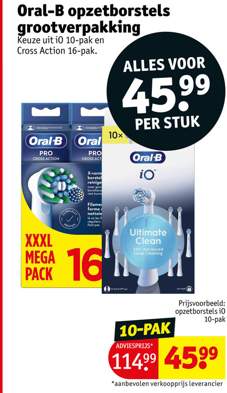 Braun Oral-B   opzetborstel folder aanbieding bij  Kruidvat - details