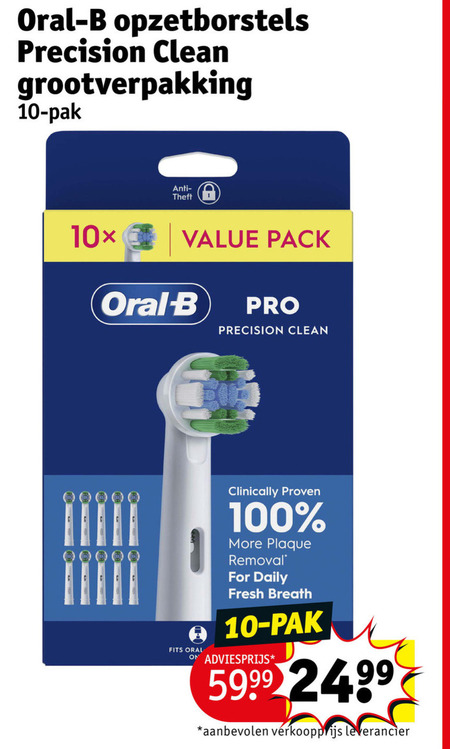 Braun Oral-B   opzetborstel folder aanbieding bij  Kruidvat - details