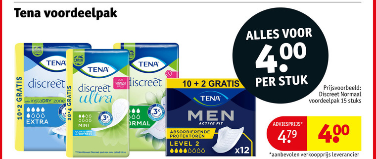 Tena Lady   incontinentieverband folder aanbieding bij  Kruidvat - details