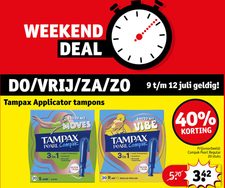 Tampax   tampons folder aanbieding bij  Kruidvat - details