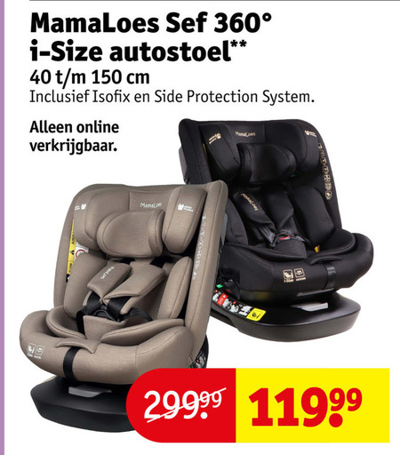 autokinderzitje 40 150 360 size autostoel cm isofix protection system online folder aanbieding bij Kruidvat