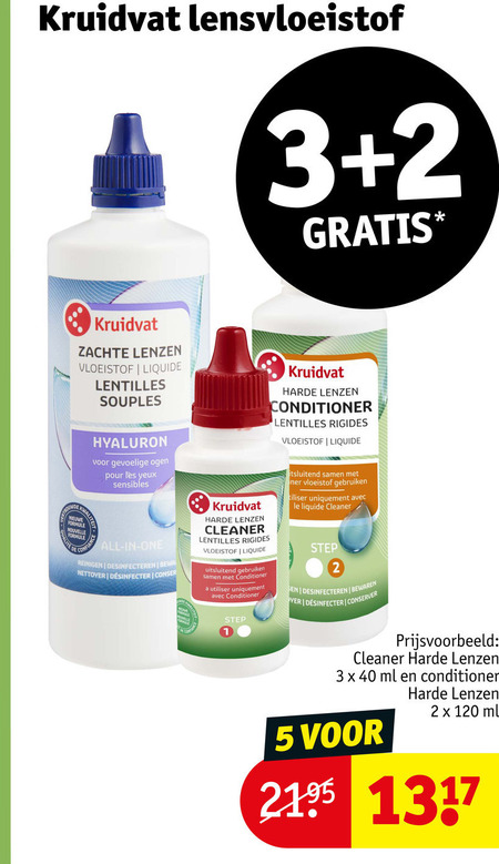 Kruidvat Huismerk   contactlensvloeistof folder aanbieding bij  Kruidvat - details