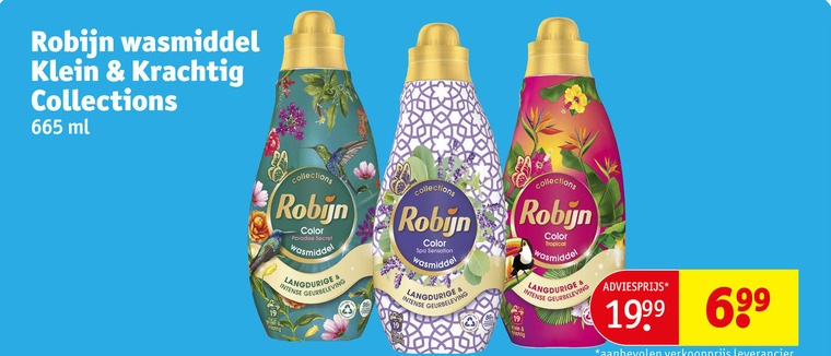 robijn wasmiddel 19 klein collections ml color paradise secret intense geurbeleving spa sensation tropical folder aanbieding bij Kruidvat Robijn wasmiddel folder aanbieding bij Kruidvat - details
