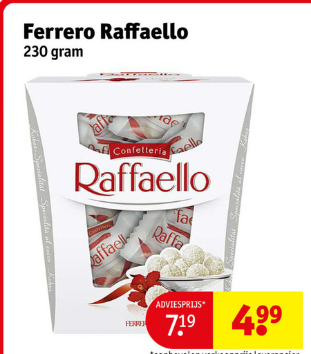 Rafaello   chocolade folder aanbieding bij  Kruidvat - details