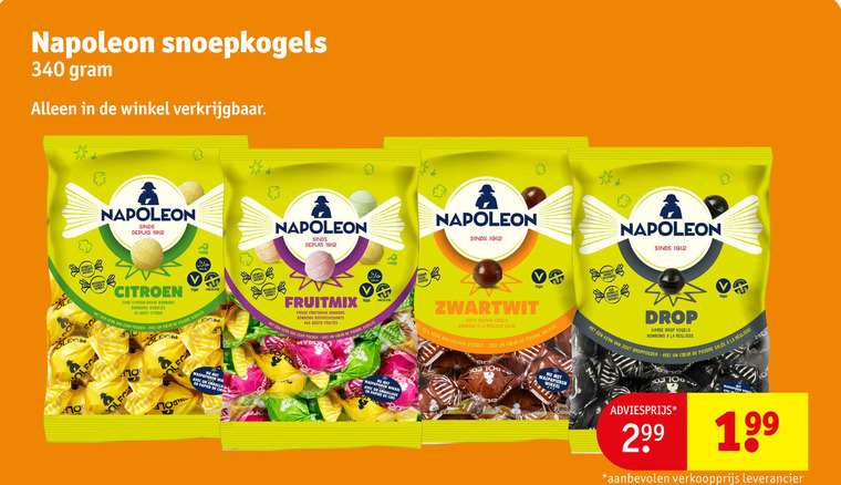 napoleon snoep 4 24 snoepkogels depuis citroen zure bonbons gout citron kern zuur poeder avec coeur poudre 17 papier fruitmix frisse fruitsmaak aux wikkel emballage zwartwit salmiak kogels la drop harde zout droppoeder folder aanbieding bij Kruidvat Napoleon snoep folder aanbieding bij Kruidvat - details