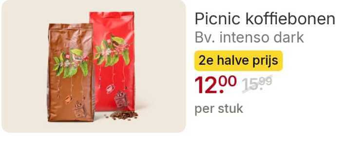 Picnic   koffiebonen folder aanbieding bij  Picnic - details