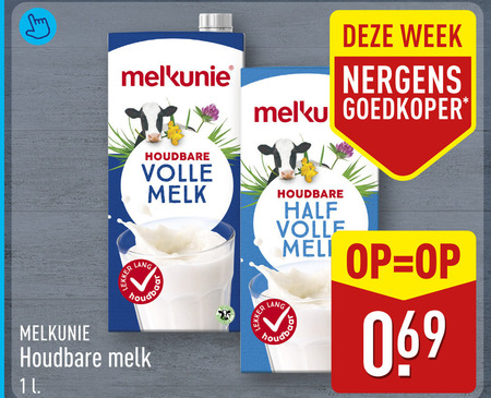 Melkunie   melk folder aanbieding bij  Aldi - details