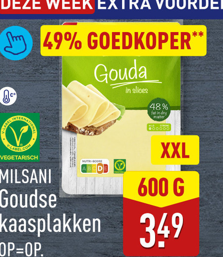 Milsani   kaasplakken folder aanbieding bij  Aldi - details
