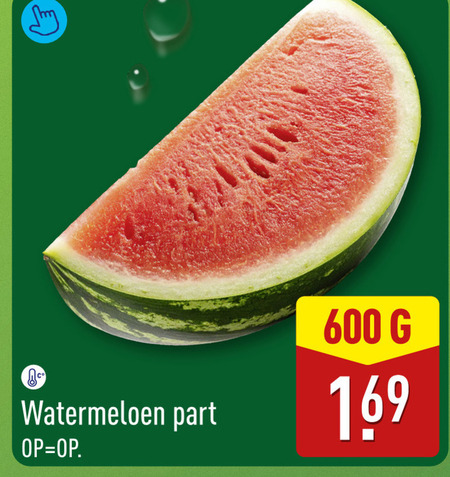 watermeloen 600 folder aanbieding bij Aldi