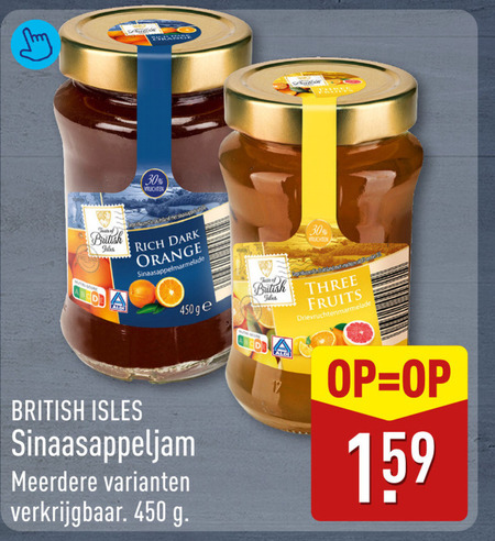 jam 12 30 450 vruchten british isles dark orange sinaasappelmarmelade ge three fruits meerdere folder aanbieding bij Aldi