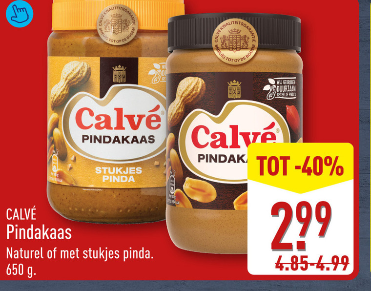 Calve   pindakaas folder aanbieding bij  Aldi - details