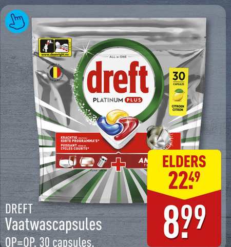 Dreft   vaatwasmiddel folder aanbieding bij  Aldi - details