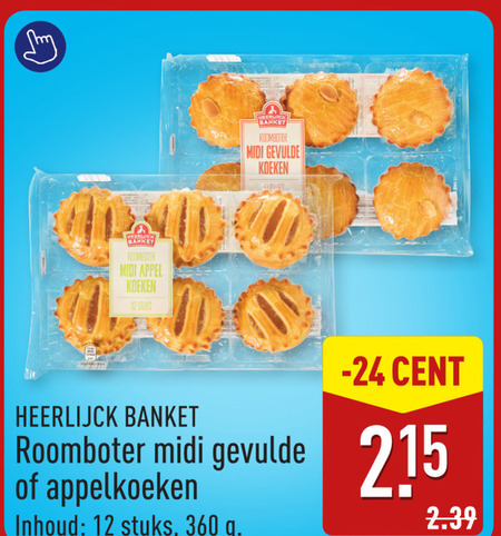koeken gevulde 12 360 banket roomboter midi appel stuks heerlijck cent appelkoeken inhoud folder aanbieding bij Aldi