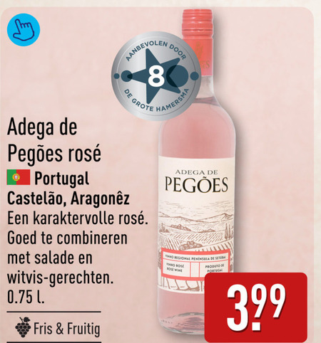 rose 8 adega rosee portugal combineren salade witvis gerechten l fris fruitig hamersma vinho regional wine folder aanbieding bij Aldi