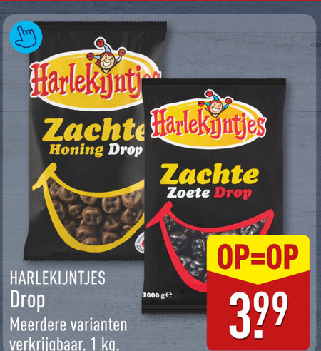 harlekijntjes drop 1 1000 zachte honing zoete meerdere ge folder aanbieding bij Aldi Harlekijntjes drop folder aanbieding bij Aldi - details