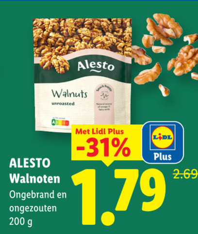 Alesto   walnoten folder aanbieding bij  Lidl - details