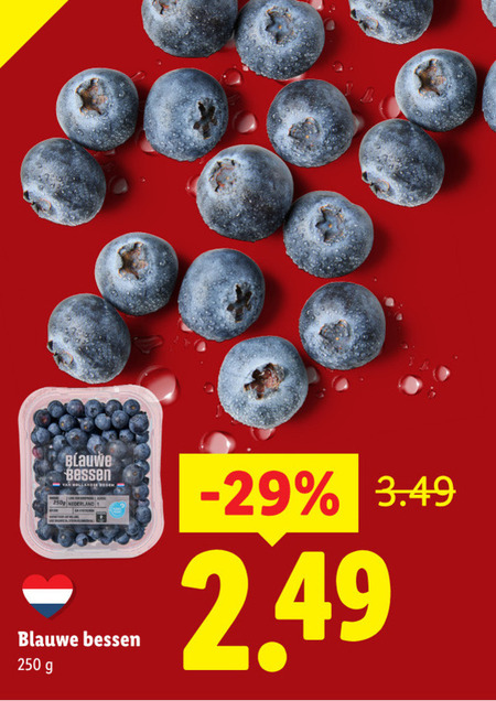 blauwe bessen 1 250 nederland folder aanbieding bij Lidl